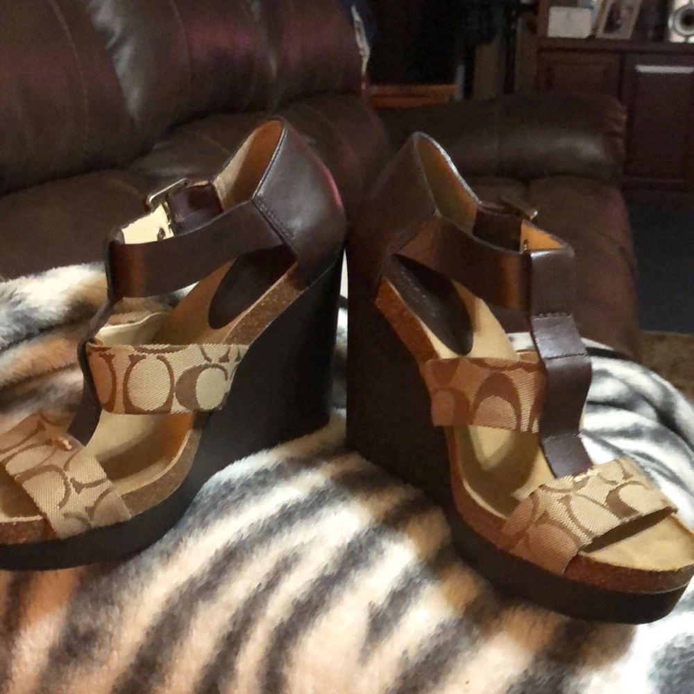Coach wedged heels
